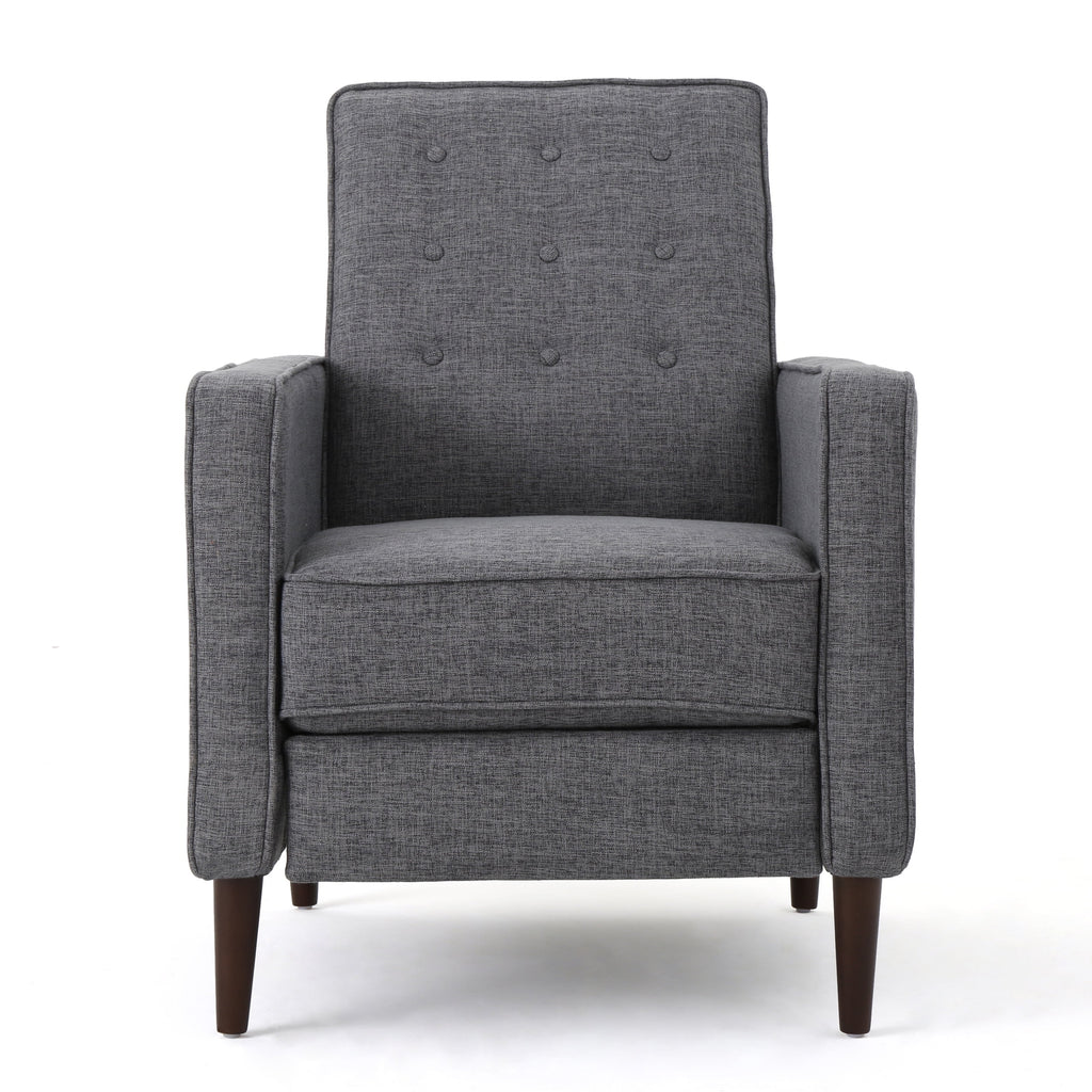 Grey Fabric Recliner U2507