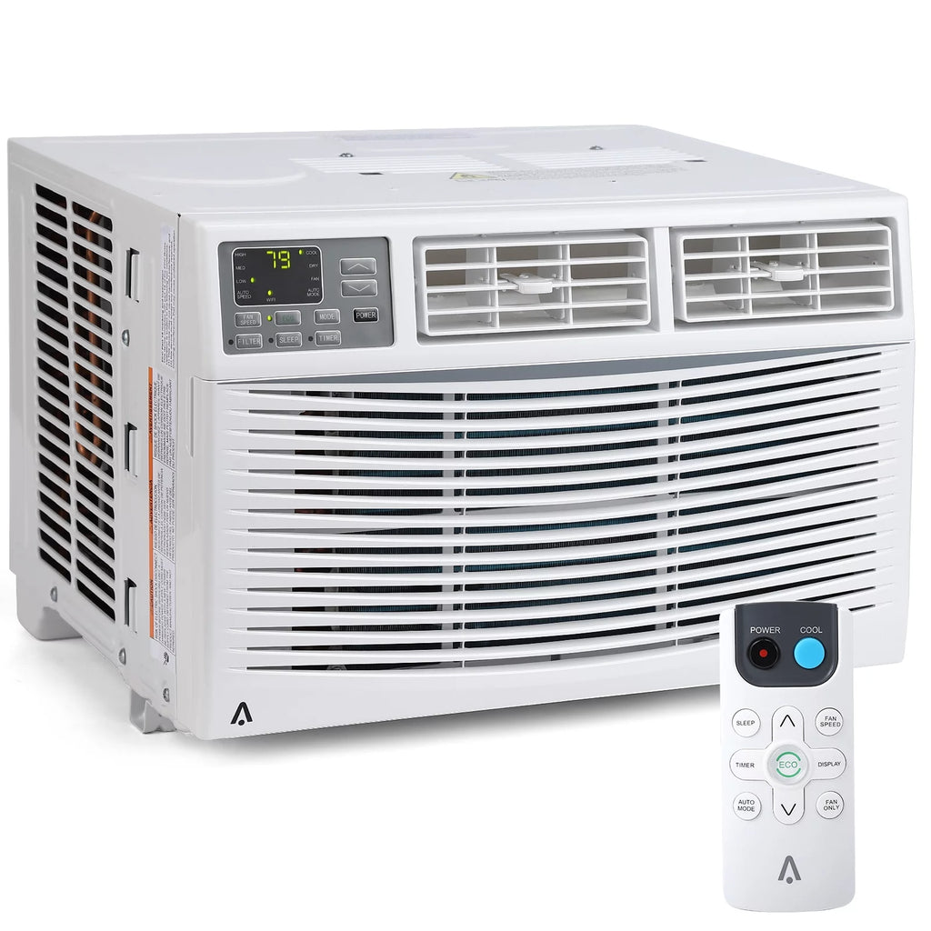 8,000 BTU Window-Mounted Air Conditioner with Remote/App Control V2525