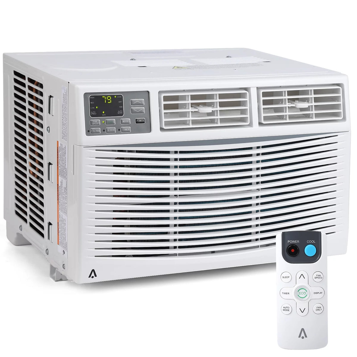 8,000 BTU Window-Mounted Air Conditioner with Remote/App Control V2525