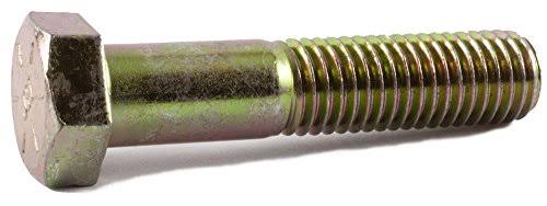 3/4-10 x 2 Grade 8 Hex Cap Screw Yellow Zinc Plated (25) K3719