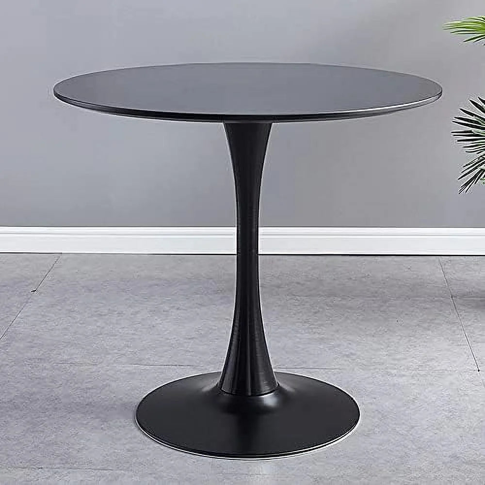 Round Dining Table 27.6" W Black H86967