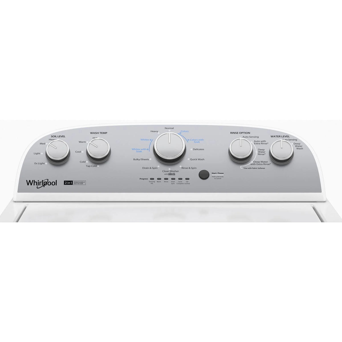 3.8 Cu Ft Top Load Washer with Removable Agitator C221335
