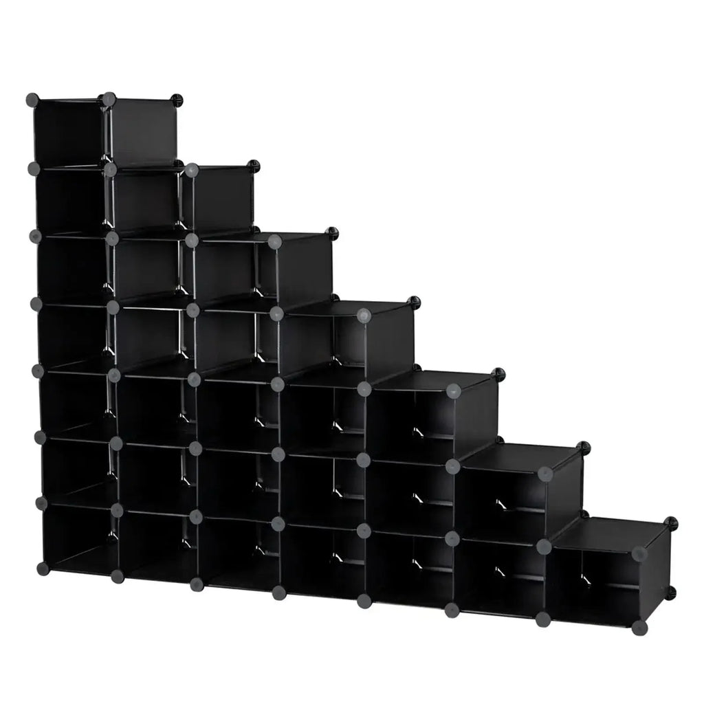 7-Tier 28-Pair Plastic Shoe Rack Z48397