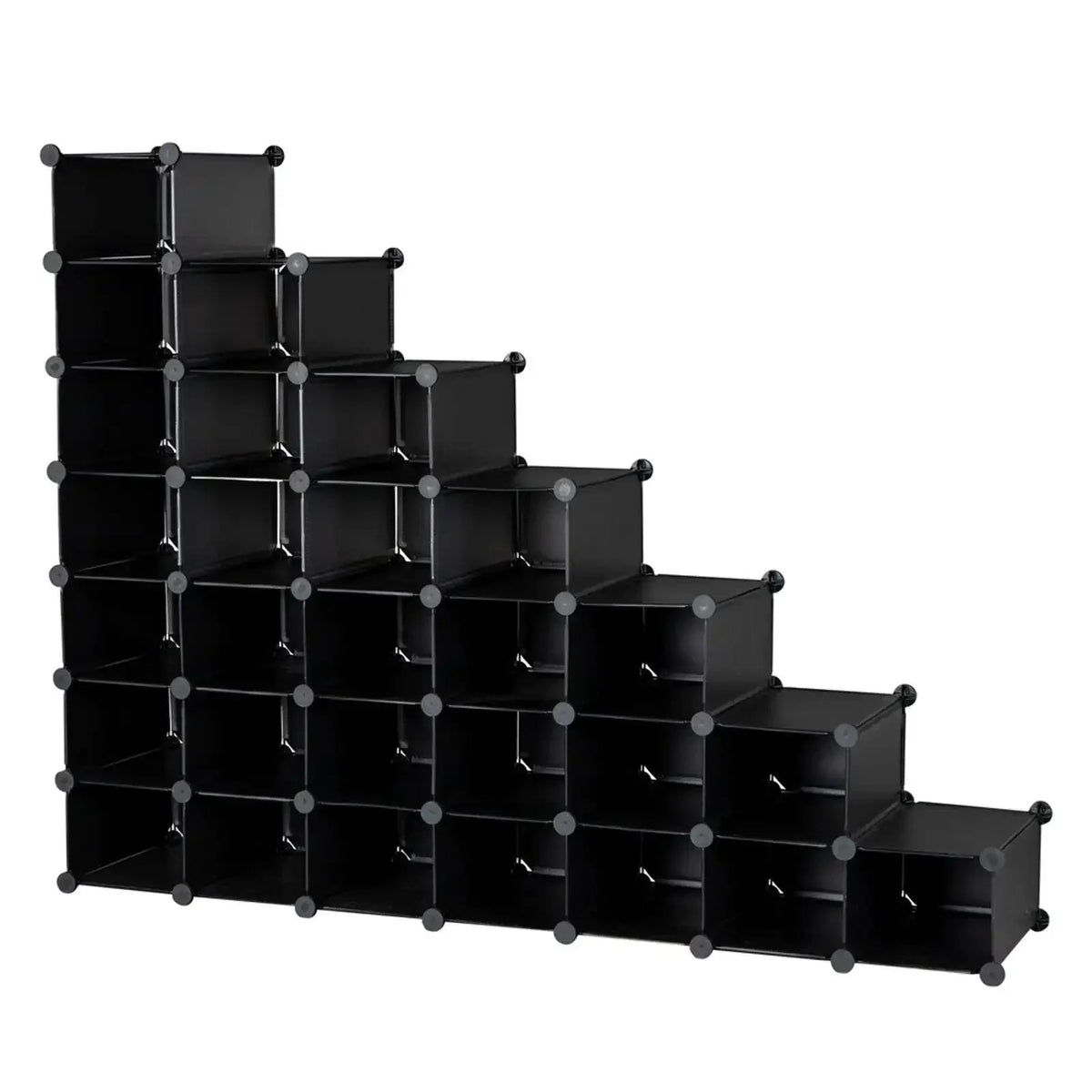 7-Tier 28-Pair Plastic Shoe Rack Z48397