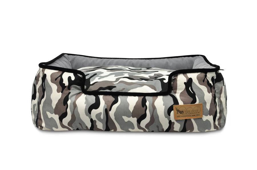 Camouflage Lounge Dog Bed - Green - Large K149