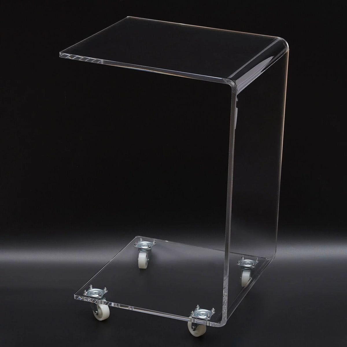 Transparent Acrylic C Shape Sofa Side Table K996387