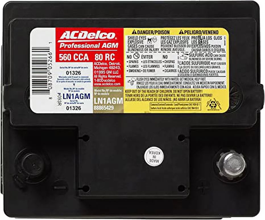 AGM Automotive Battery Y1298