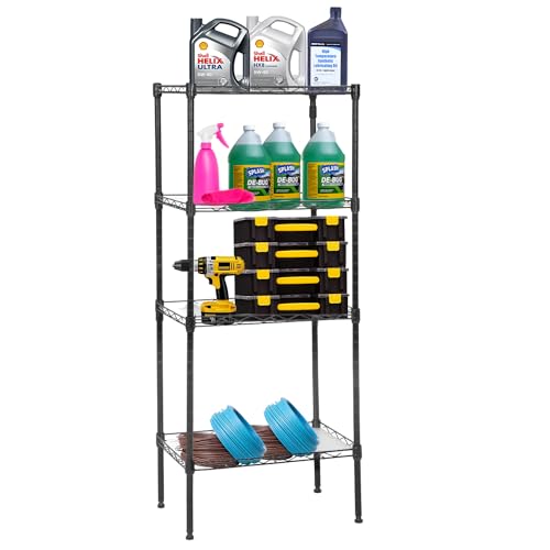3 Tier Adjustable Metal Storage Shelf 450 lbs Capacity NSF Certified Black M72766