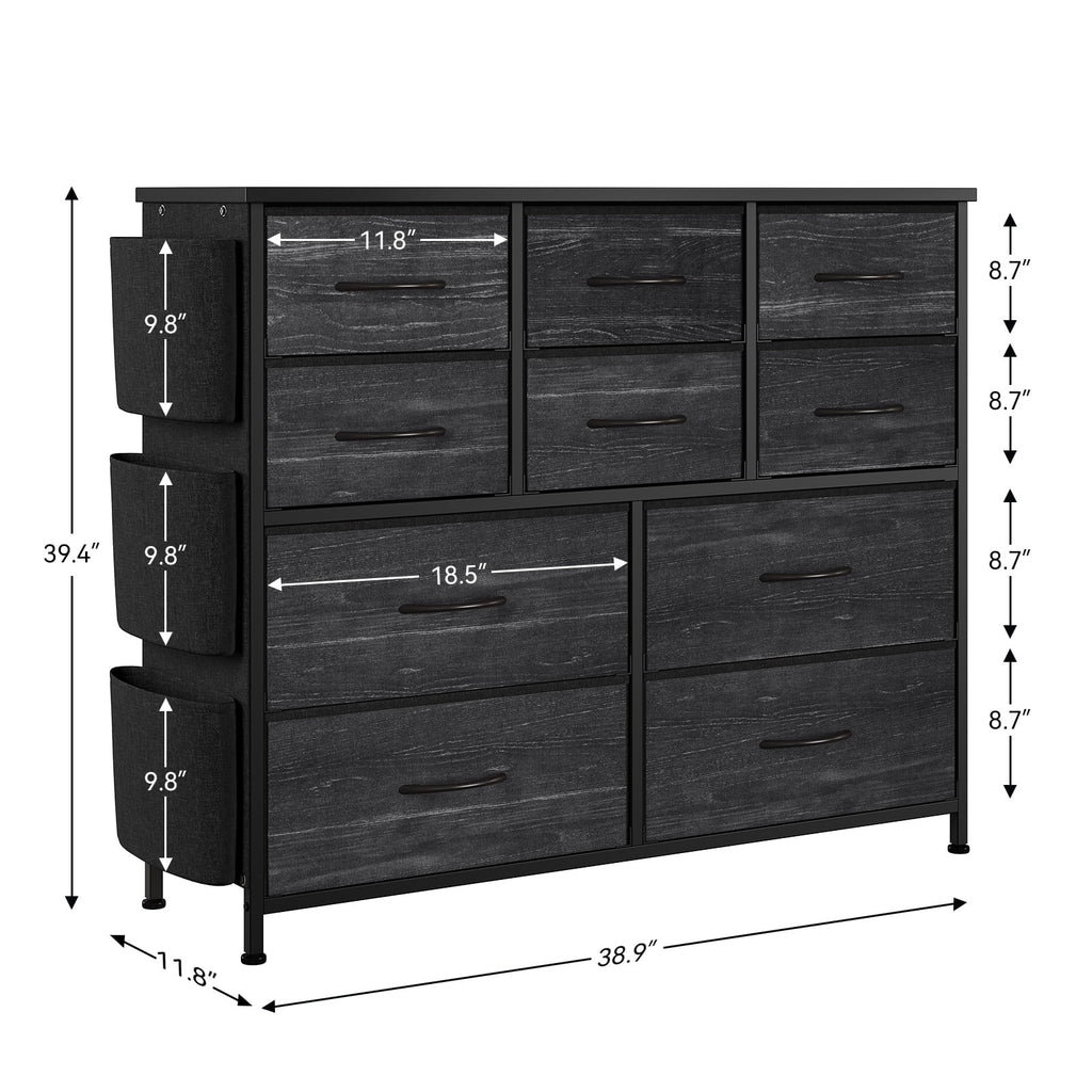 10 Drawers Wood Top Dresser V62532