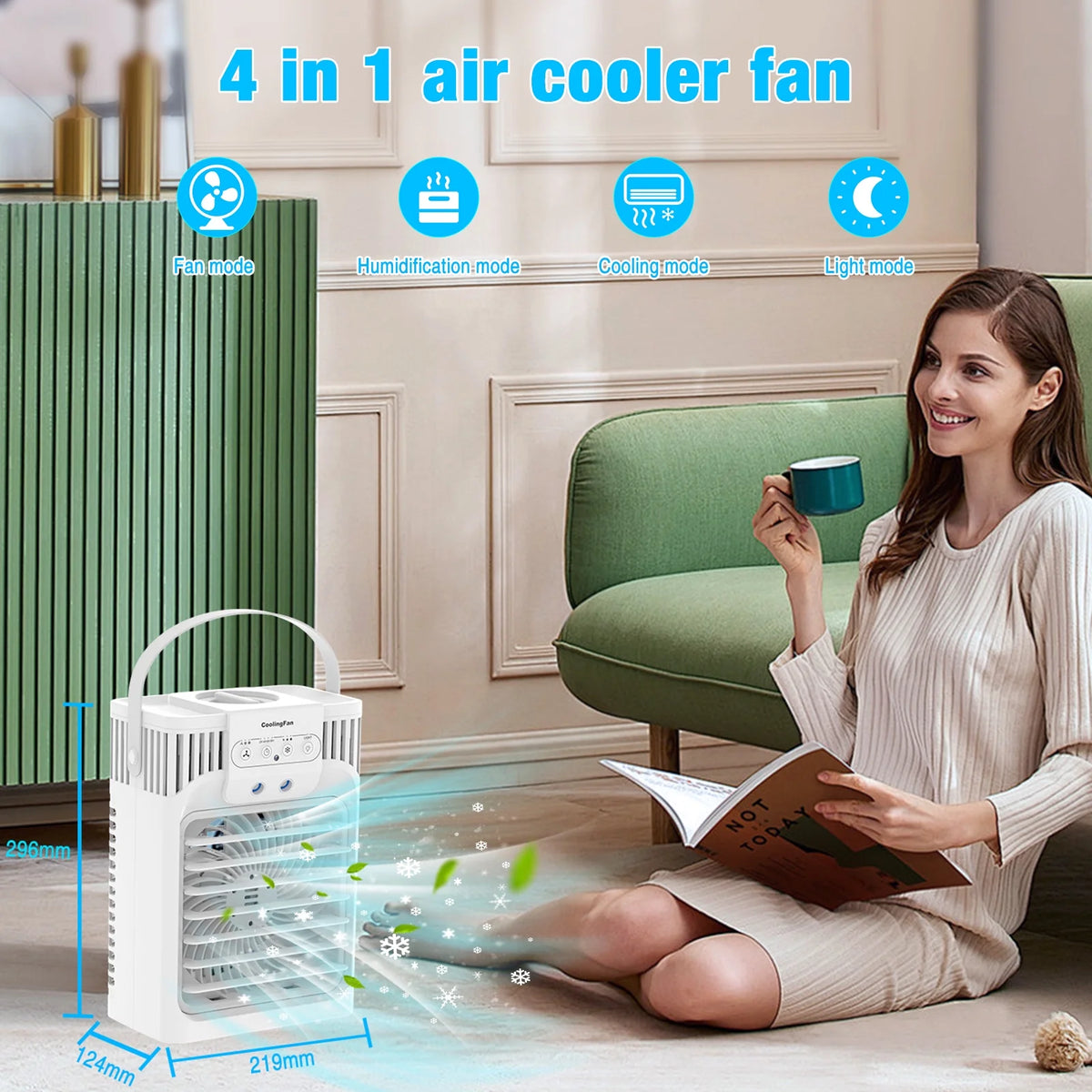 4-IN-1 Evaporative Air Cooler with Remote O908859