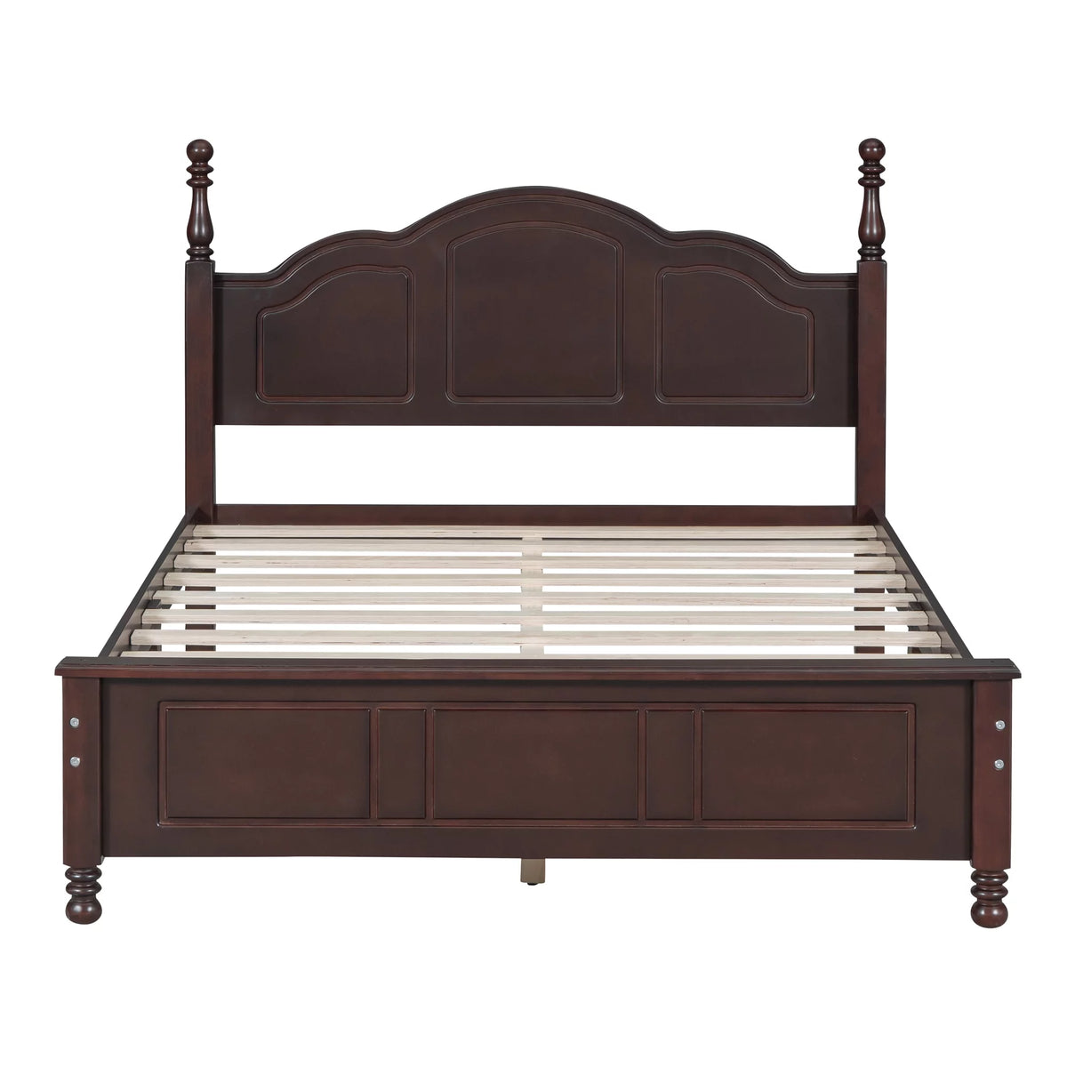 Full Size Wooden Platform Bed Frame with Slat Support U25124