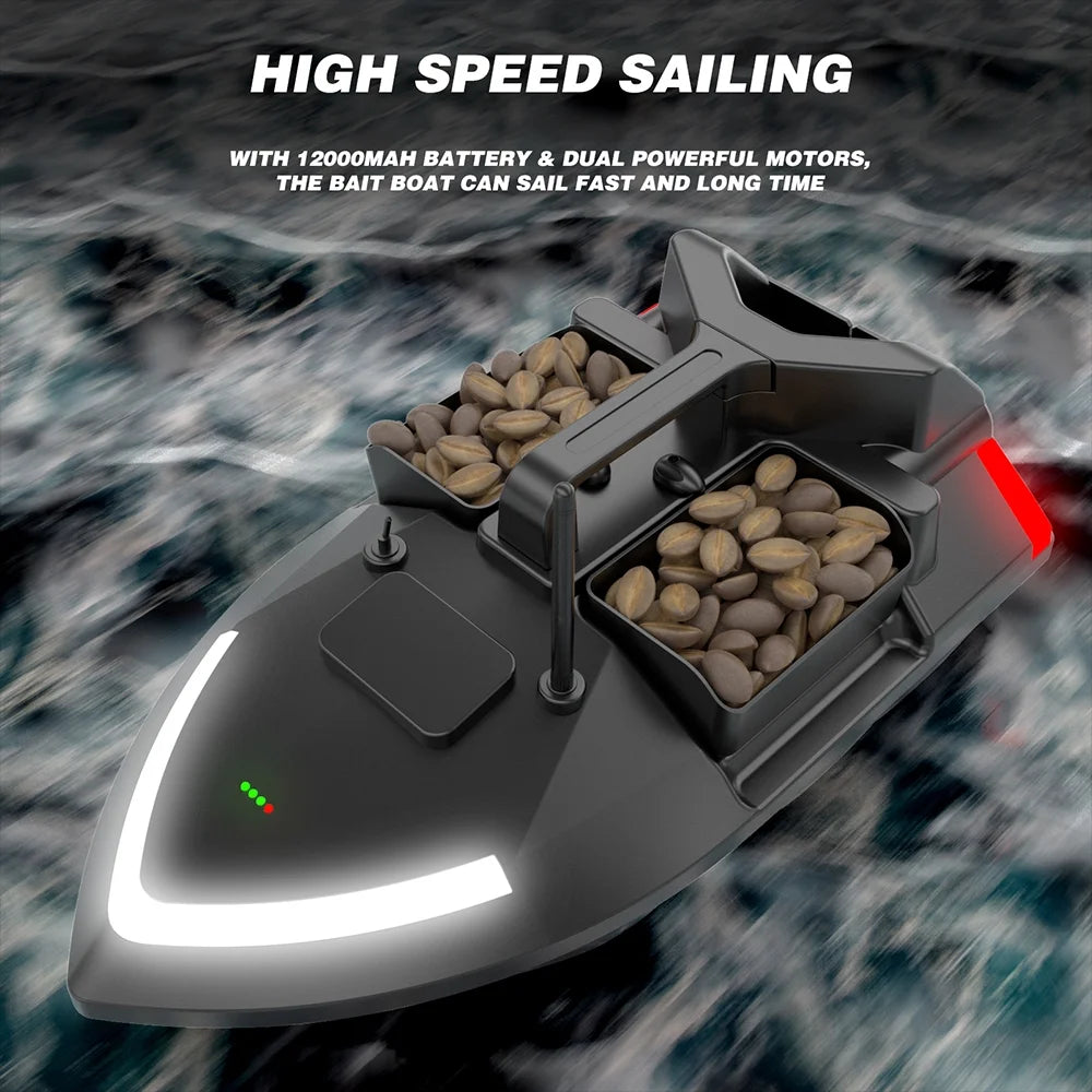 Remote Control Boat with GPS Fish Finder and Automatic Cruise G62352