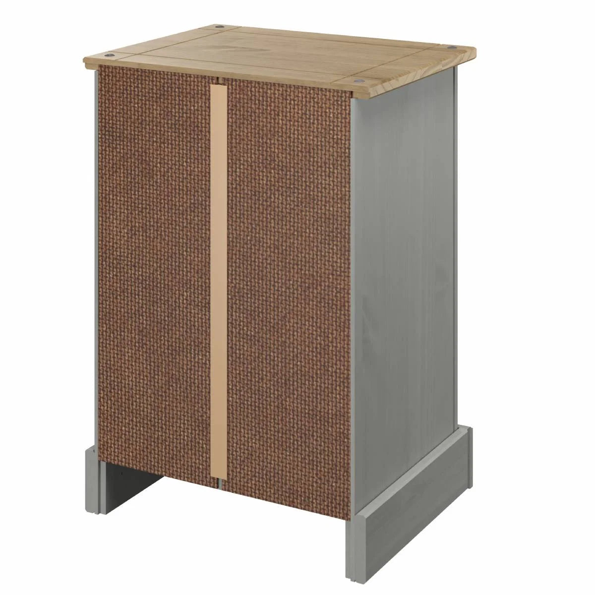 Gray 1 Door 1 Drawer Wood Nightstand L360978