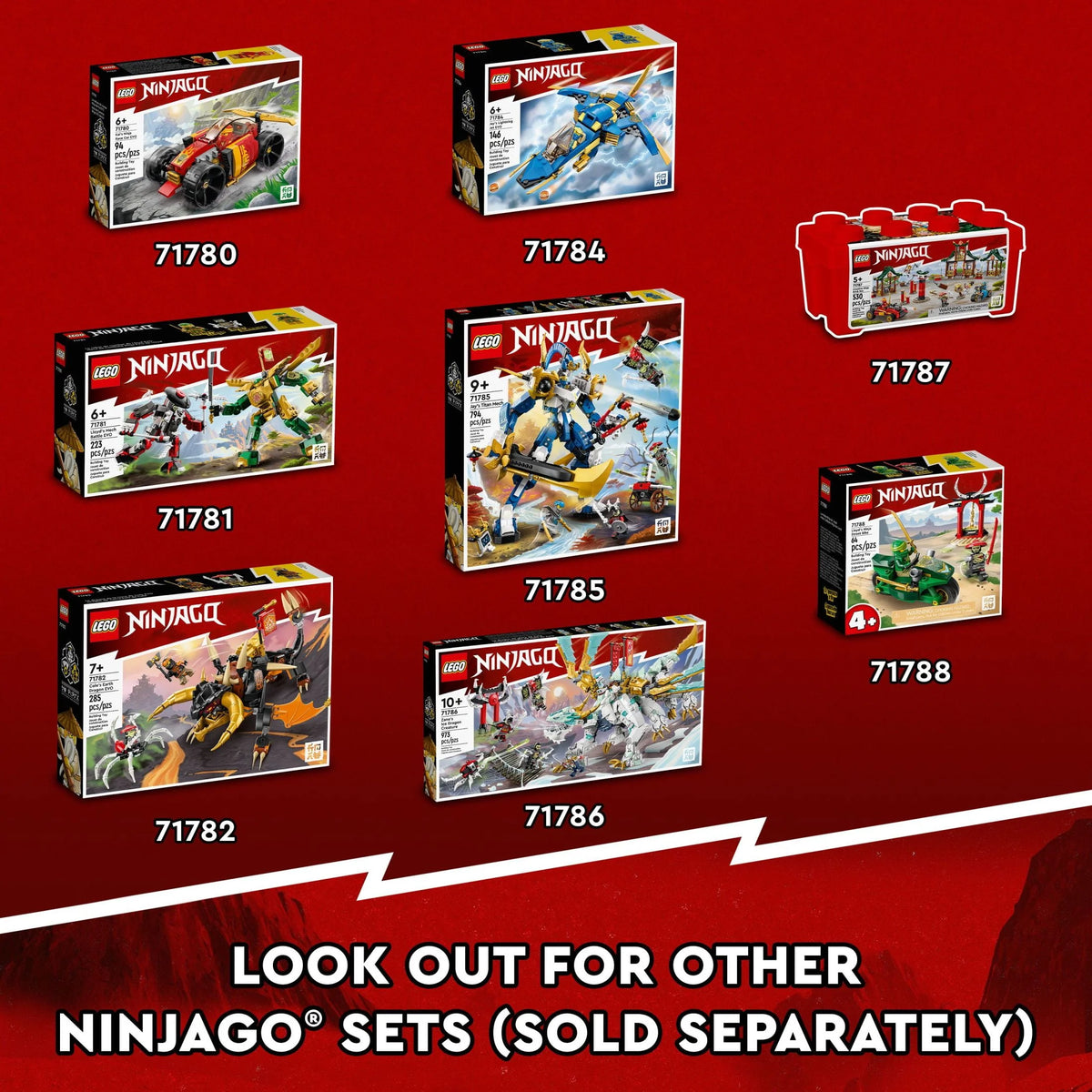 Upgradable Ninja Motorbike Toy Mech Action Figure and 2 Minifigures C40076