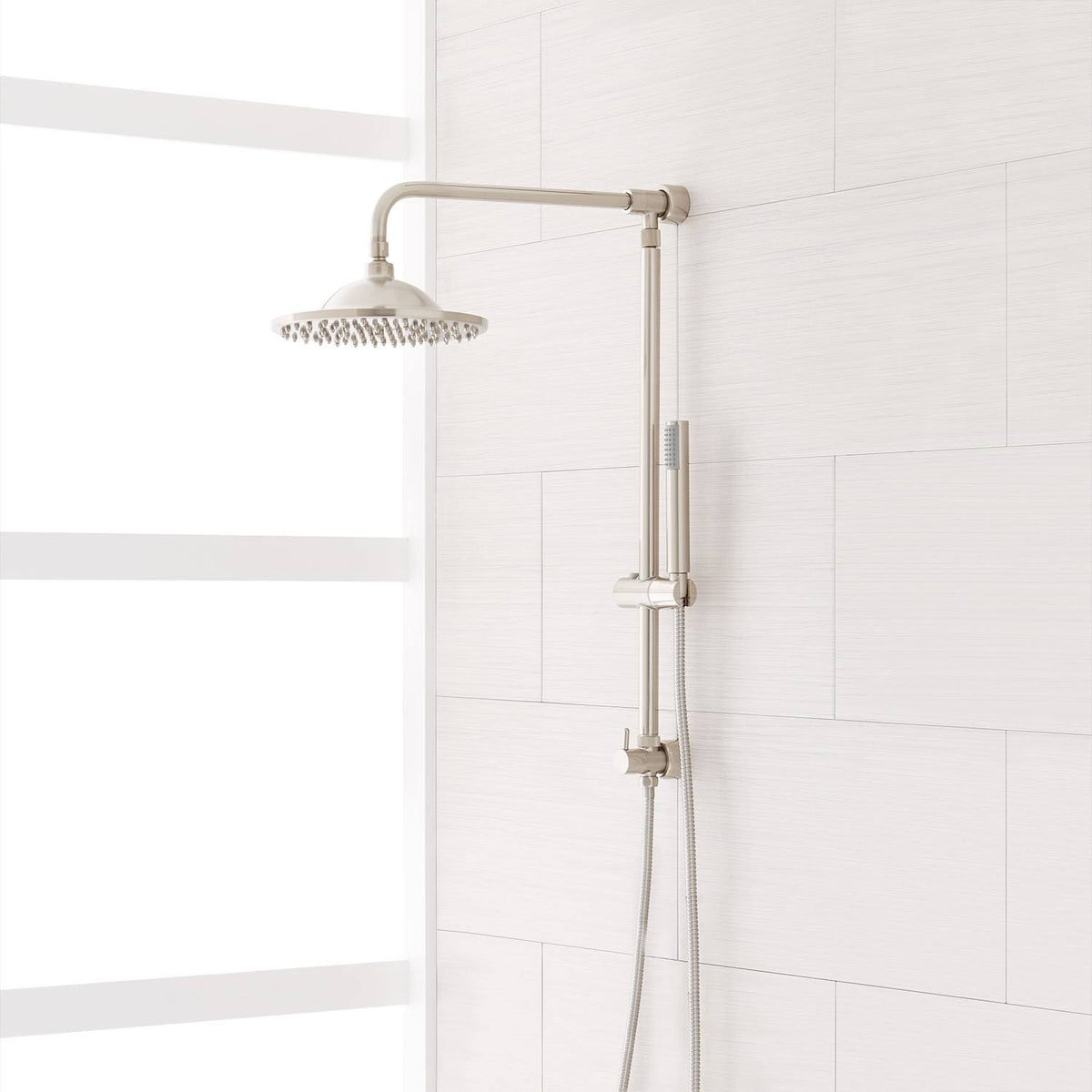 Brushed Nickel Rainfall Shower Head J126033