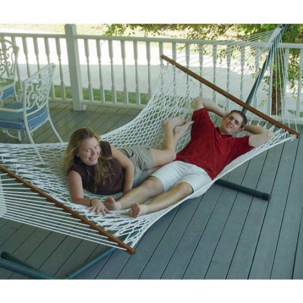 Large Cotton Rope Hammock with Stand Z651