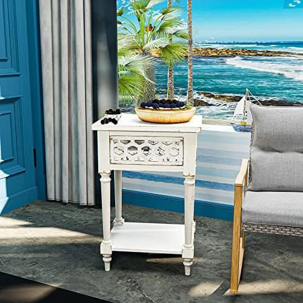 3 Drawer Wood Grain End Table D395576