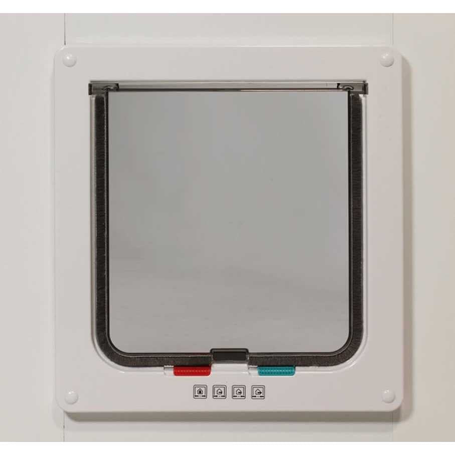Cat Door for Sash Windows Adjustable Aluminum Frame X30658