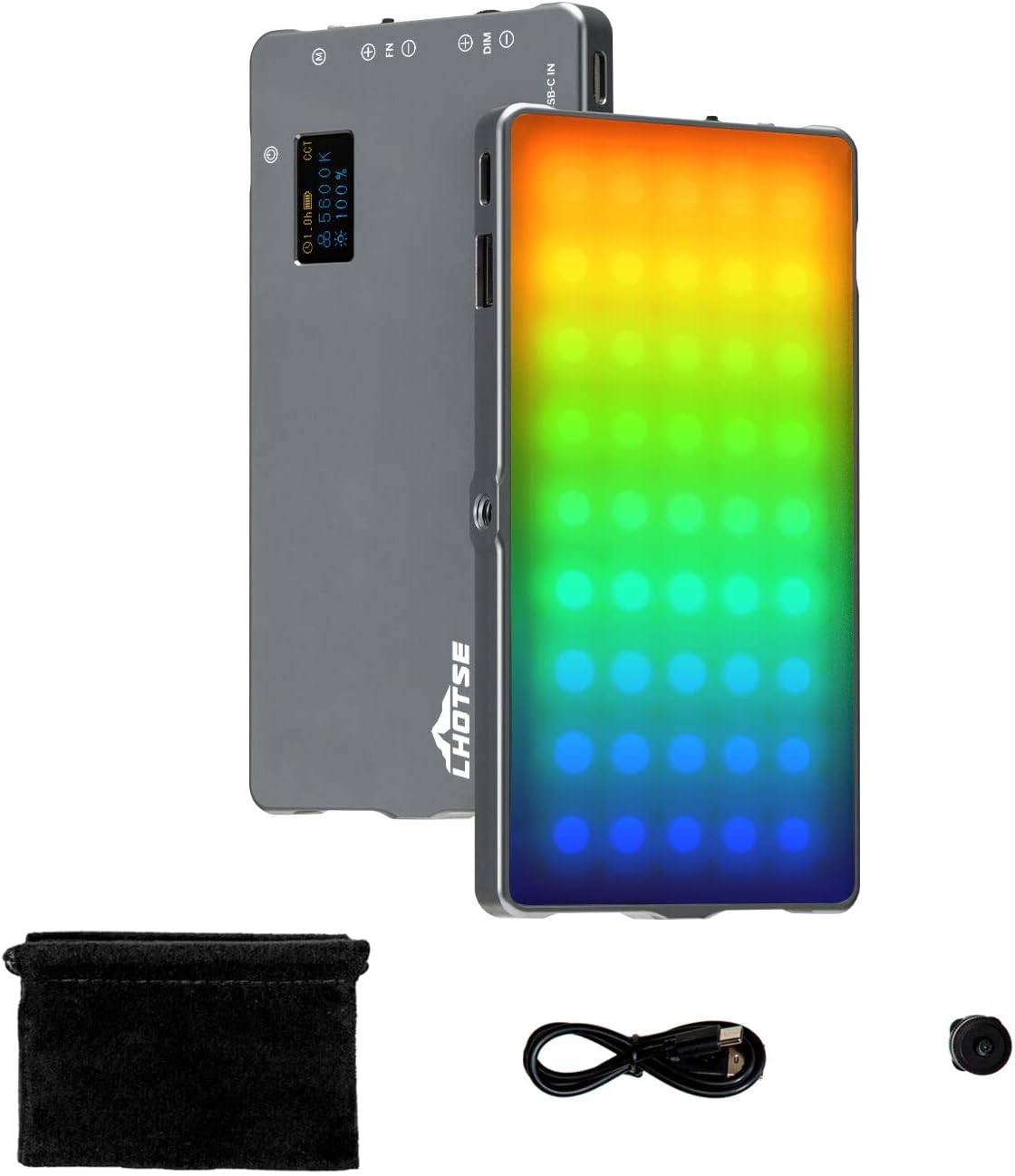 RGB Video Light Panel with Aluminum Alloy Body, Pack of 2 W1332
