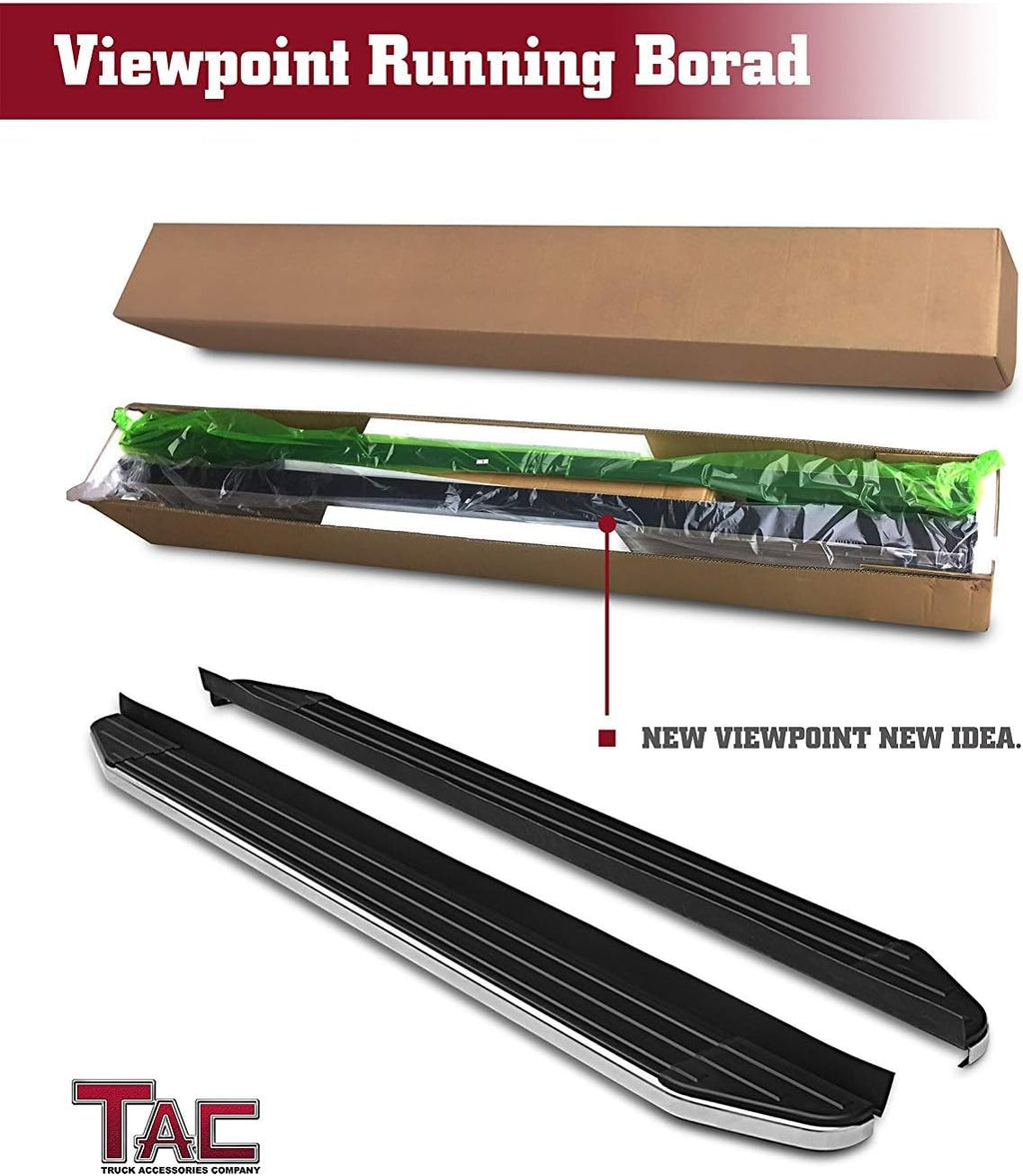 Aluminum Black Side Steps Running Boards 2 Pieces A426665