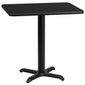 Black Rectangular Laminate Table Top/Base H507