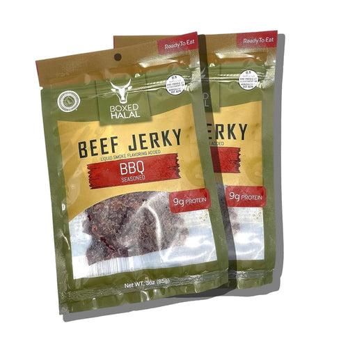 100% Grass-Fed BBQ Beef Jerky Strips 3 Oz. Bags (3 Pack) V410