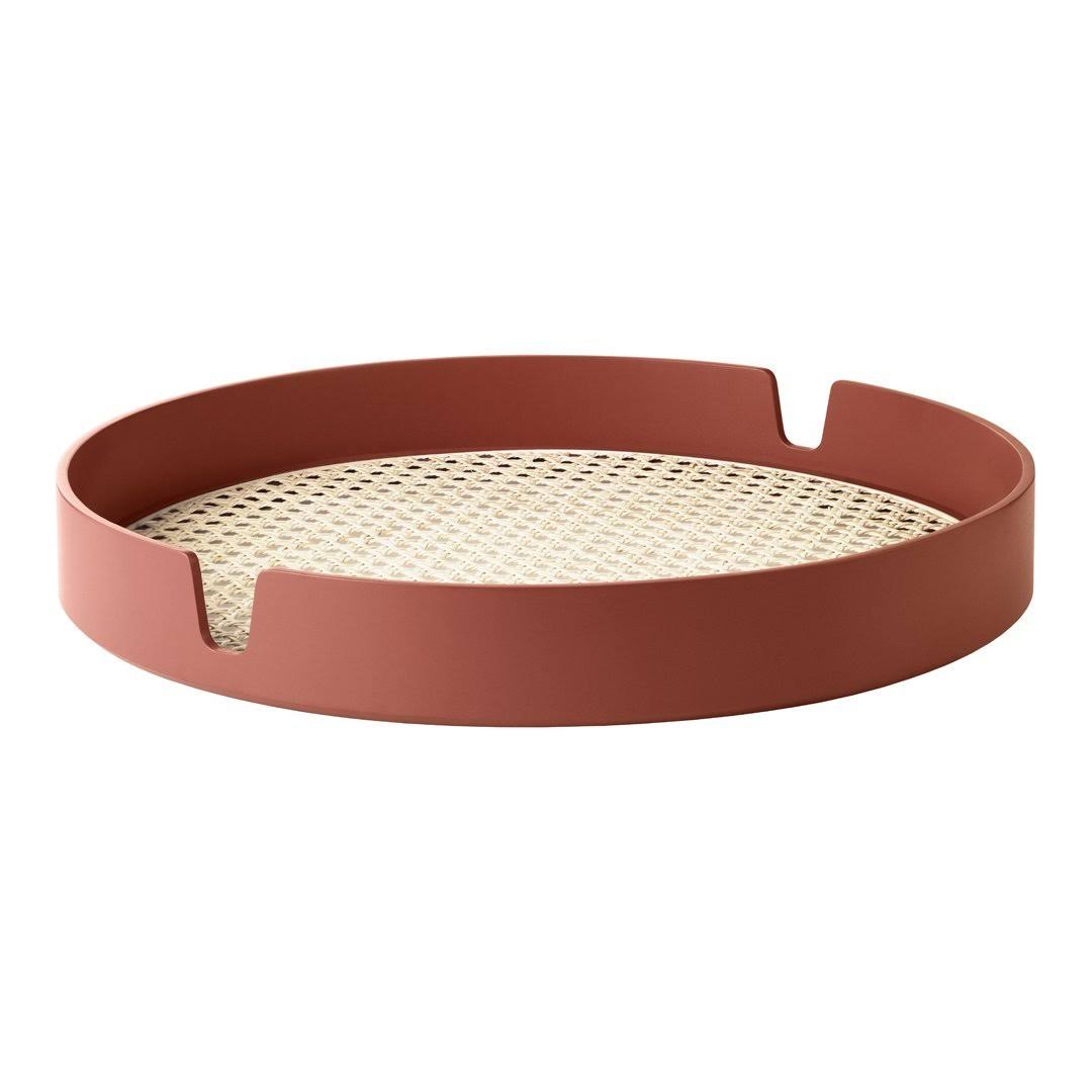 Salon Tray, Rust / 9.45x22 Dia (24cm) T436093