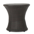 Multibrown Outdoor Wicker Side Table Z8131