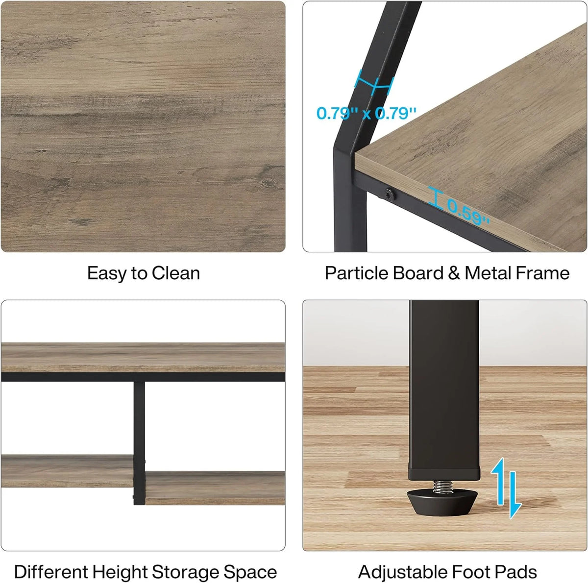 70.8 inch Narrow Console Table with Storage Shelves X490