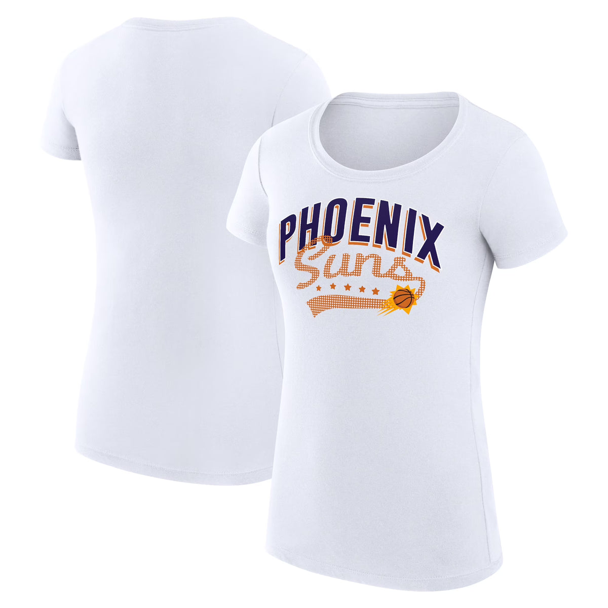 White Phoenix Suns Fitted T-Shirt I857