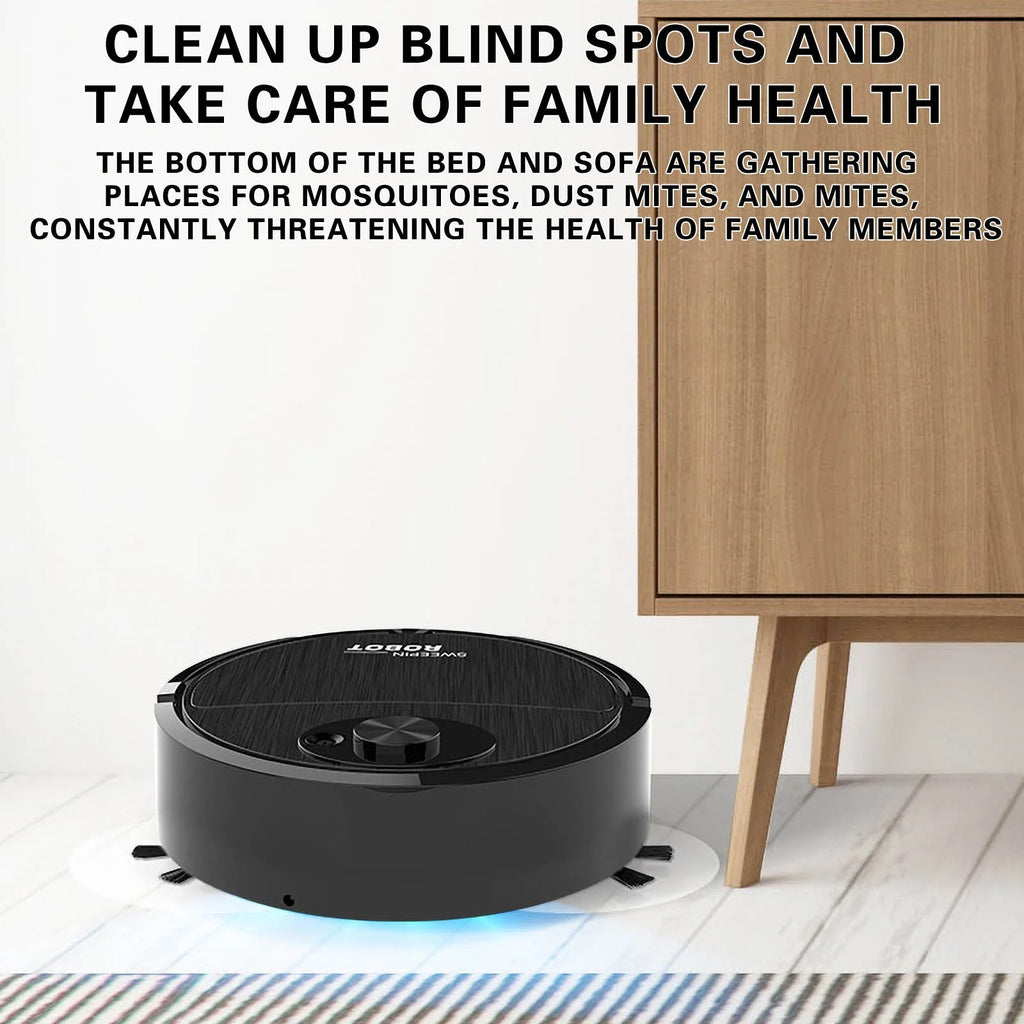 White Three-in-one Sweeping Robot Mop Vacuum Cleaner W439518