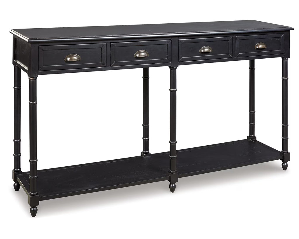 Black Sofa/Console Table D67804