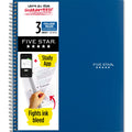 Wirebound Notebook, 3 Subject, College Ruled, Pacific Blue K49517