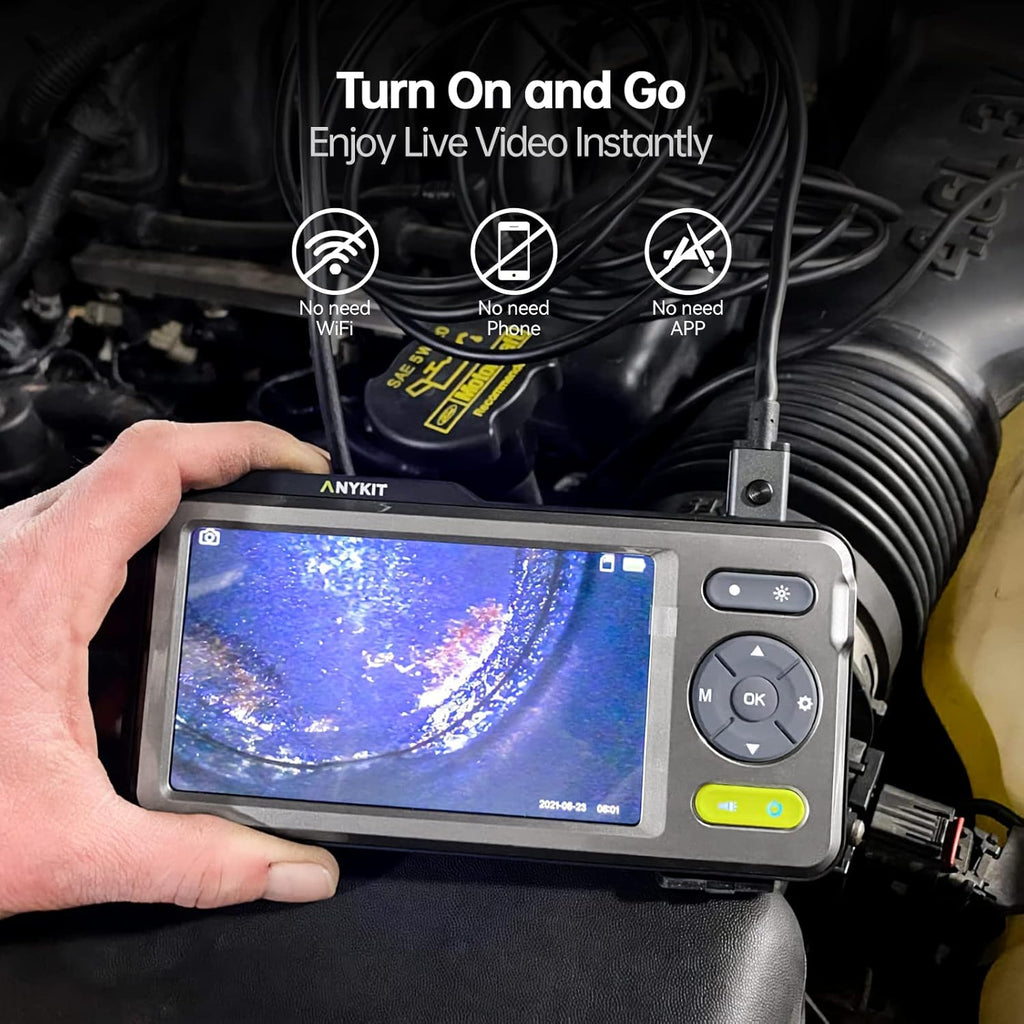 1080P Waterproof Borescope Inspection Camera with 5 Inch Screen Y60467