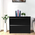 2 Drawer Lockable Metal Lateral File Cabinet with 4 Adjustable Hanging Bars S37348
