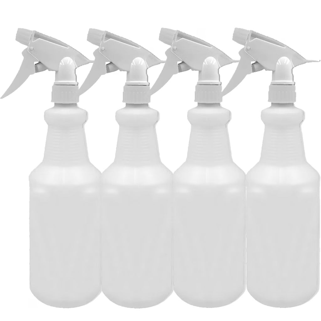 32 oz Empty Plastic Spray Bottle 4 Pack I75205