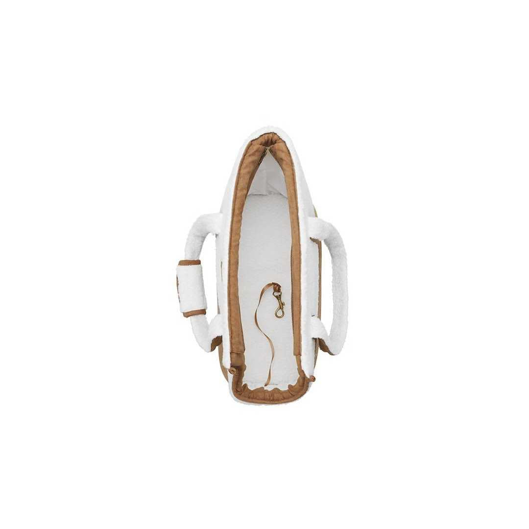 Faux Suede & Sherpa Pet Carrier E302243