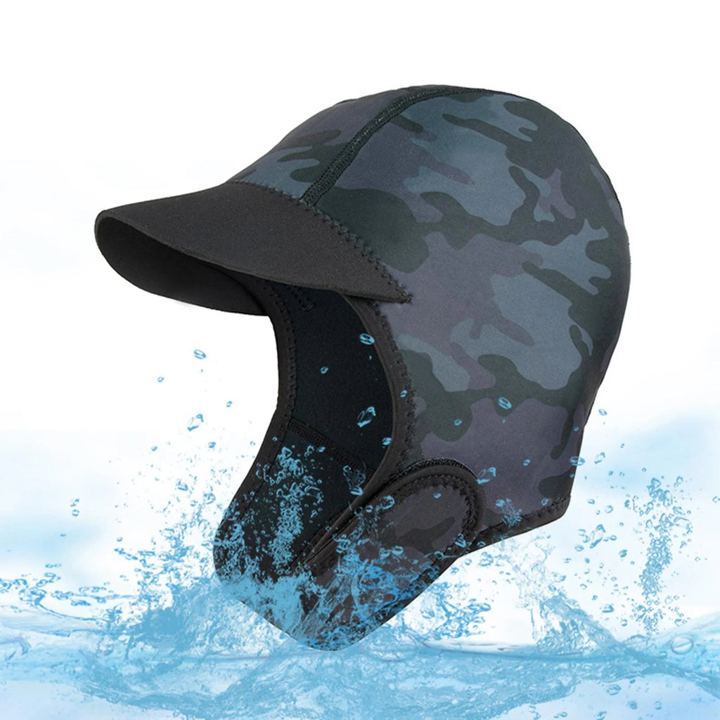 Adjustable Neoprene Chin Strap Hat for Surfing Scuba Diving Snorkeling Kayak Rafting A7503