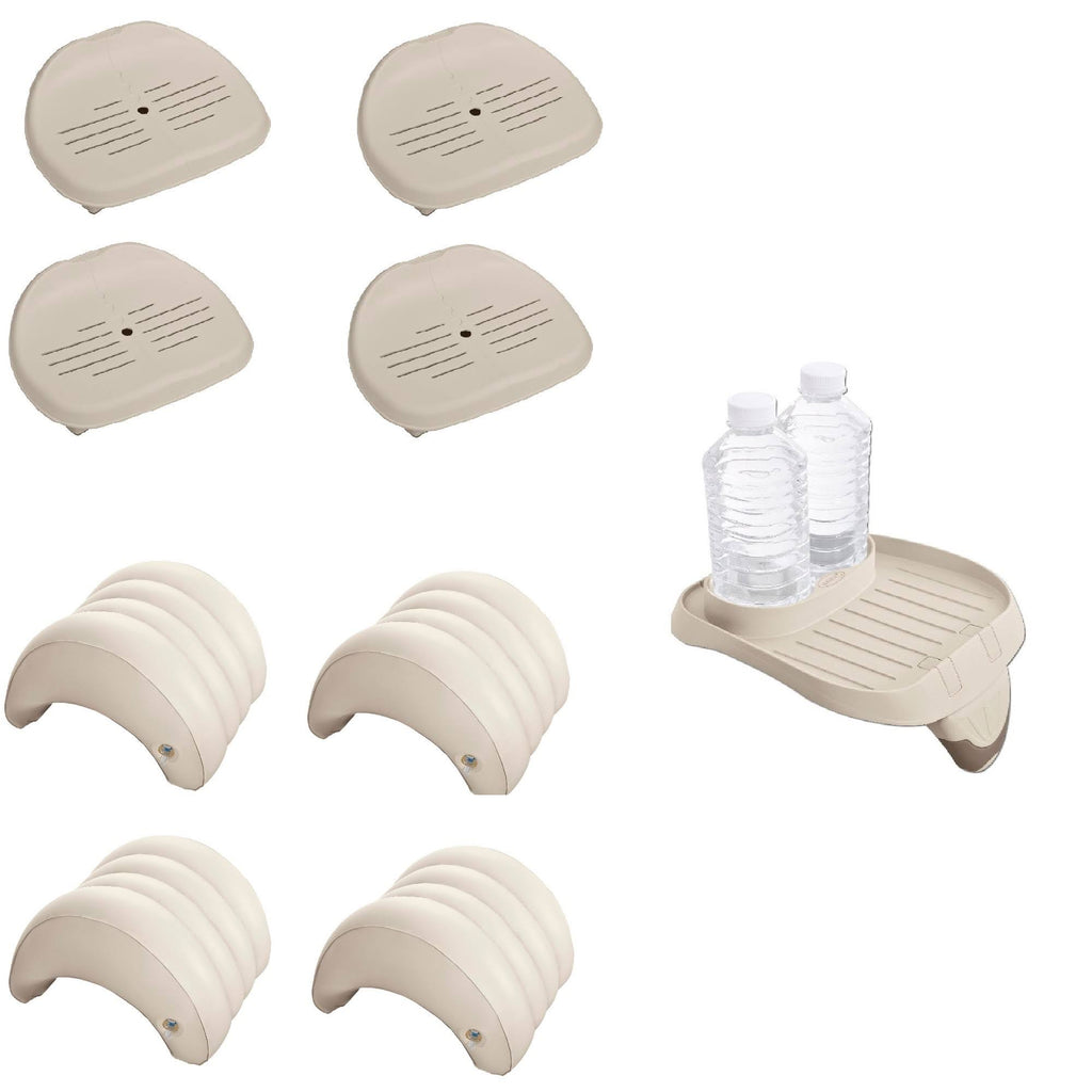 Inflatable Hottub Seat with Cup Holder and Head Rest E120