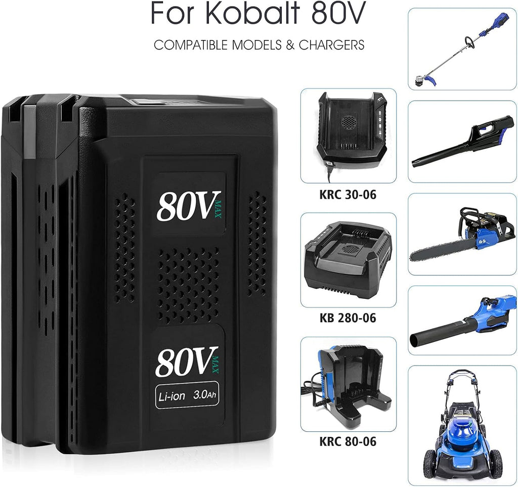 80V 3.0Ah Replacement Lithium-Ion Battery K296562