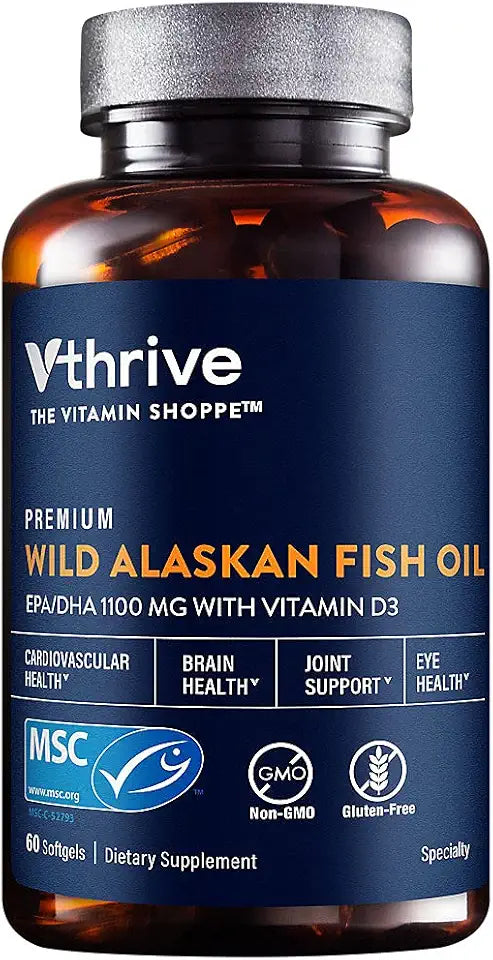 Wild Alaskan Fish Oil with Vitamin D3 60 Softgels M673