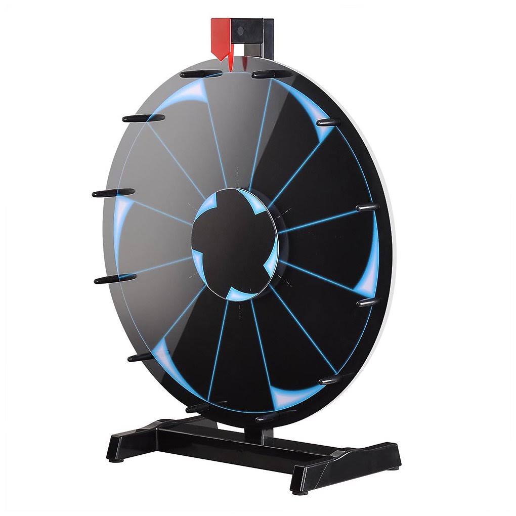 18x22 Tabletop Editable Prize Wheel 12 Slot Spinning Game with Dry Erase L3745