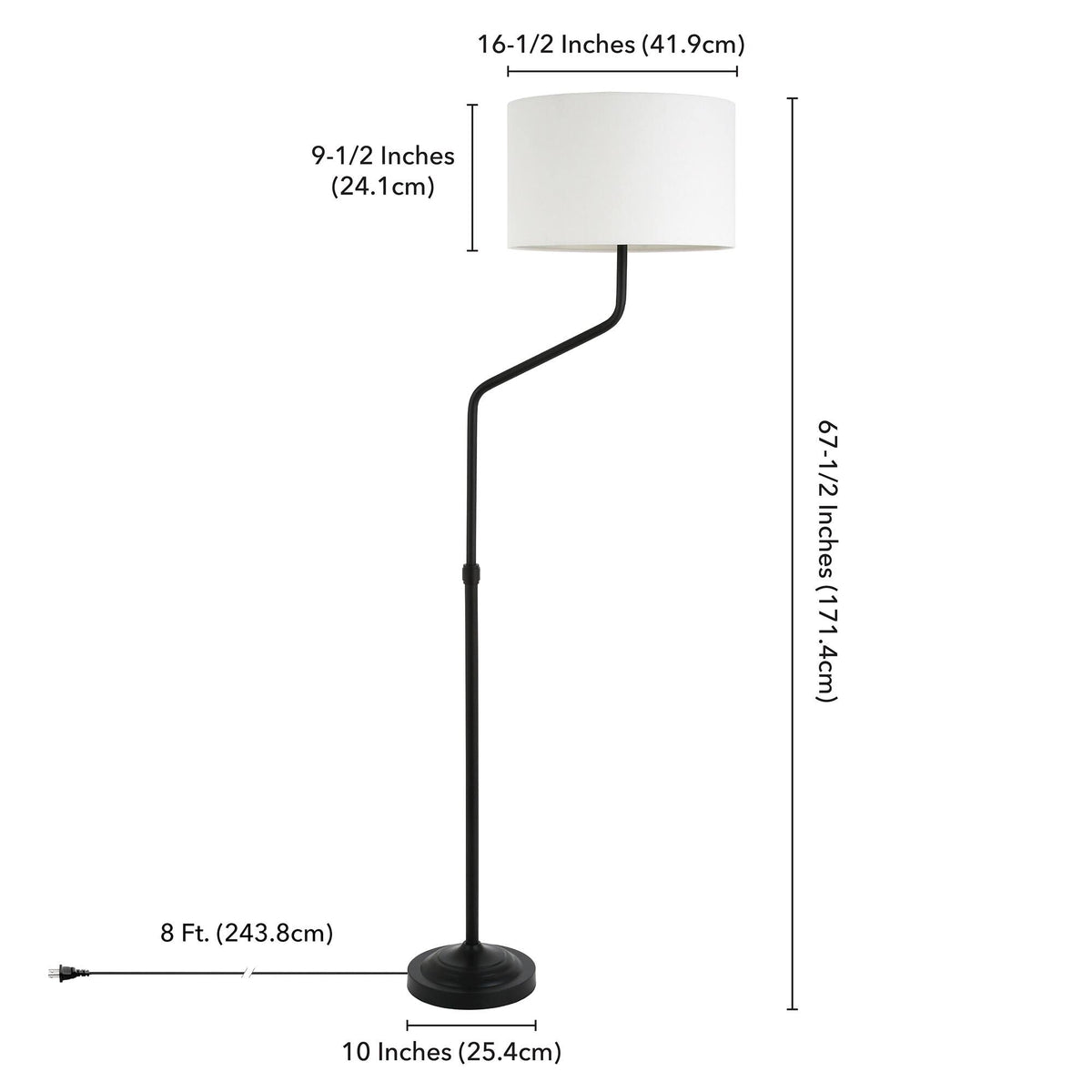 Brushed Brass Floor Lamp P31777