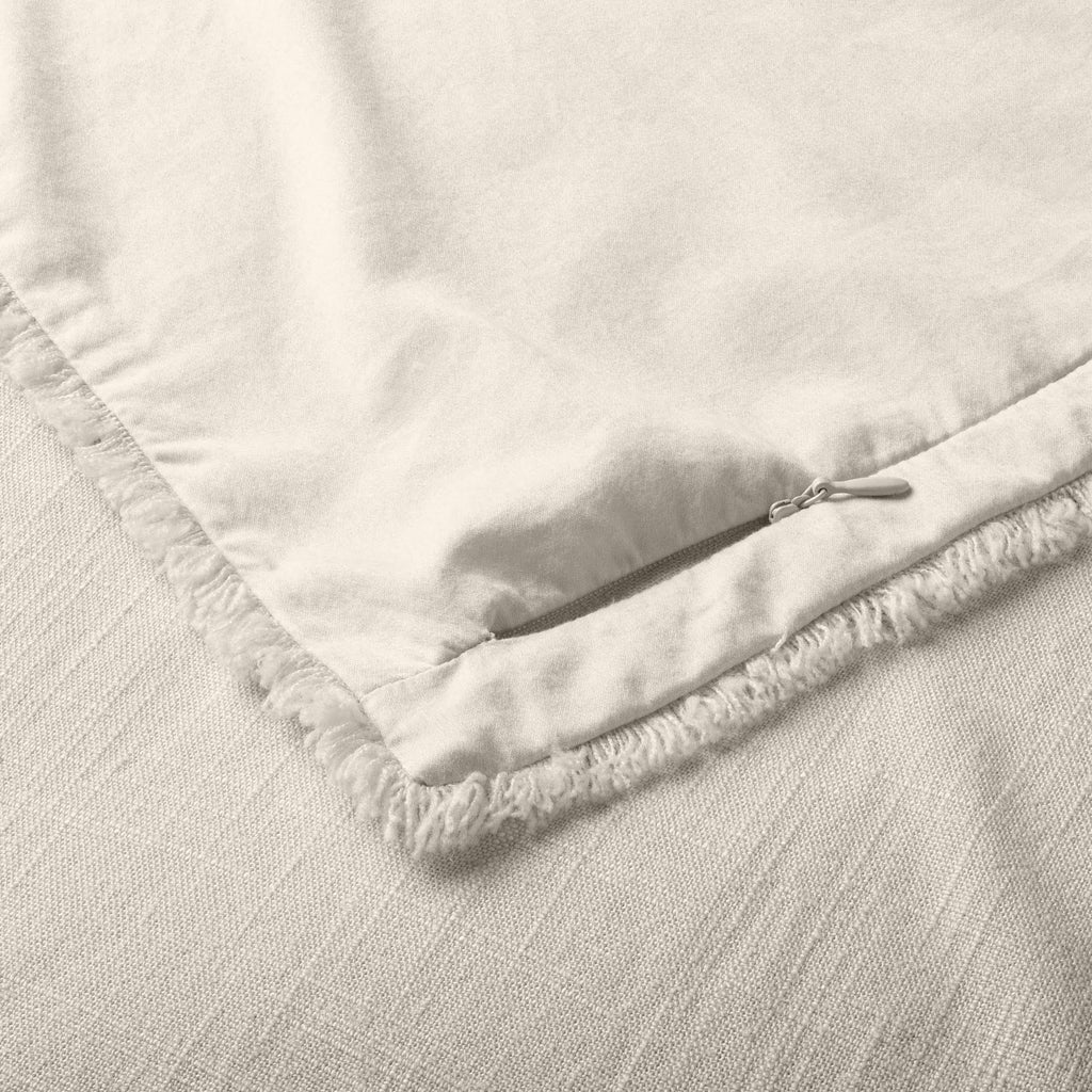 Natural Linen Blend Duvet Cover & Sham Set E241785