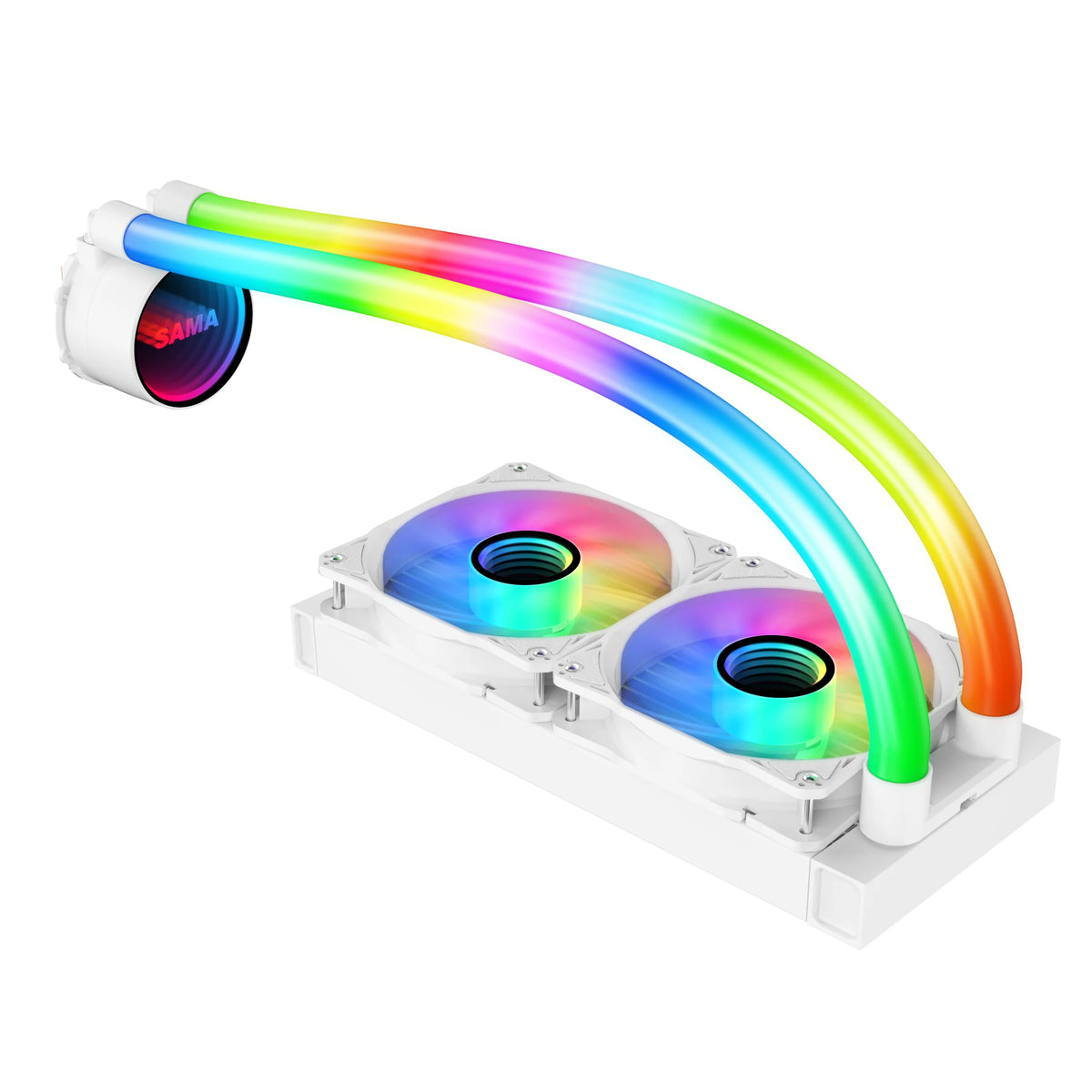 240mm ARGB Liquid Cooler with PWM Fan White W88193