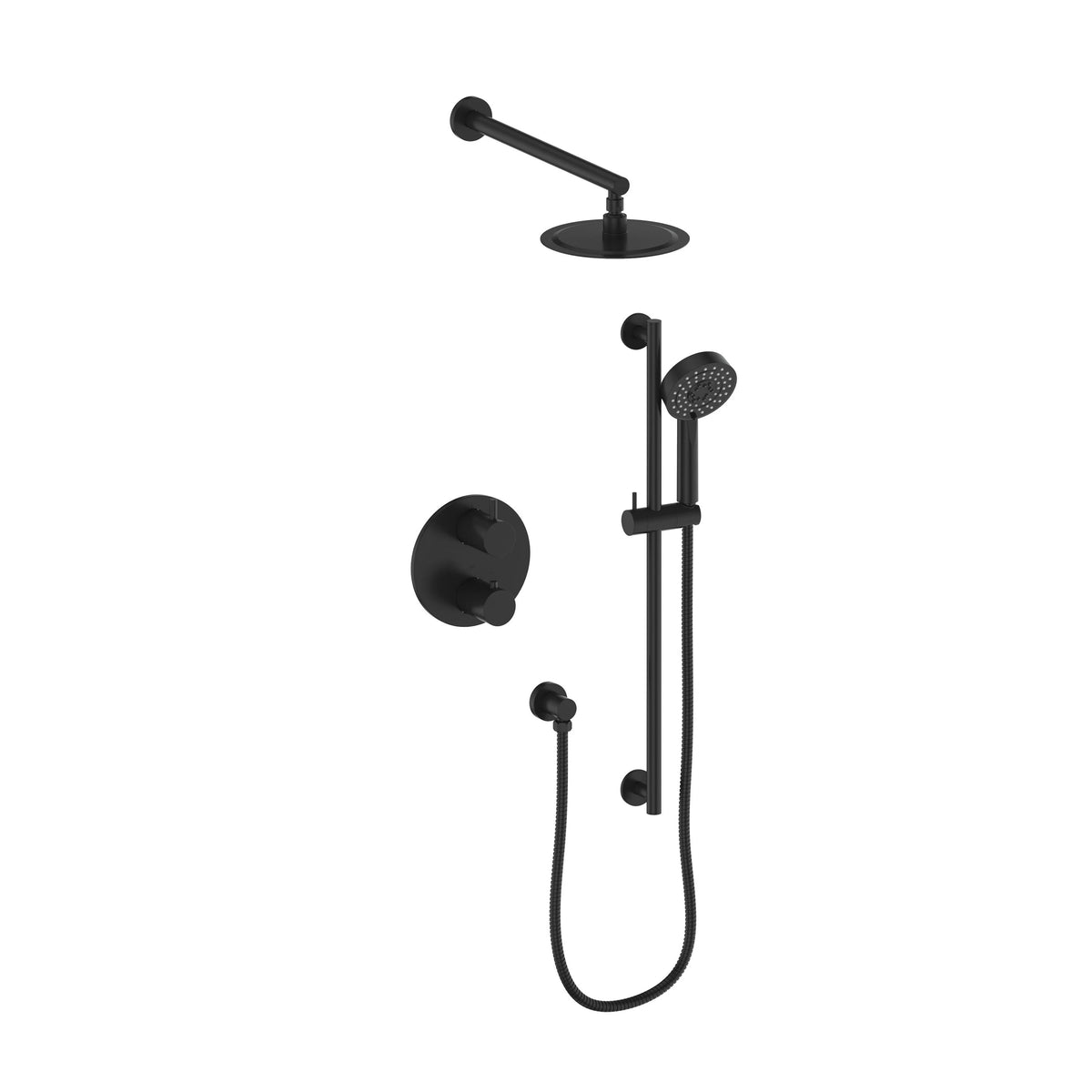 Polished Gold Thermostatic Shower System Y6572
