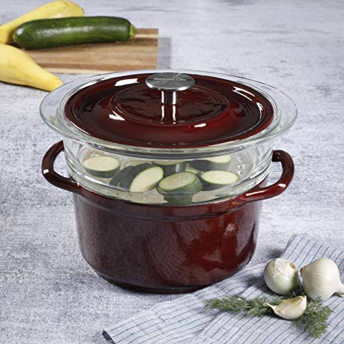 5qt Casserole with Glass Steamer G2933